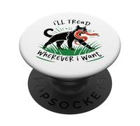 J'irai où Je Veux Serpent Chat drôle PopSockets PopGrip Adhésif