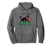 J'irai où Je Veux Serpent Chat drôle Sweat à Capuche