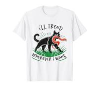 J'irai où Je Veux Serpent Chat drôle T-Shirt