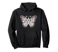 Jireh Butterfly - Word Art personnalisé avec nom Mignon Sweat à Capuche