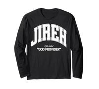 Jireh Dieu chrétien pour Homme et Femme Aiment Dieu et Jésus Manche Longue