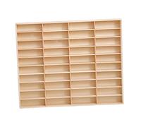 JISADER 1/64 Organisateur de voitures de jouets, Cars Wheels Affichage, vitrine, figurines en bois mural étagère pour les figurines d'action, 40 Grilles
