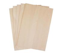 JISADER 10x Feuilles de Bois de Balsa, Contreplaqué 2mm, Placage de Bois, Feuille de Placage, Planche Bois Brut Bouleau, Plaque de Tilleul pour Modélisme, Gravure, Peinture ou Bricolage, 200x50x2mm