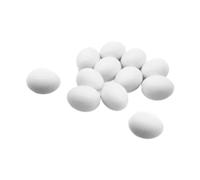 JISADER 12pcs œufs de Pigeon Massif œufs œufs décor de la Maison décoration de Pâques Blancs œufs artificiels plongés Faux œufs pour écloser