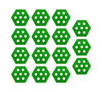 JISADER 15x Coussinets de Traction pour Planche de Surf, Coussinets de Pont, Tapis de poignée de Pont Professionnel sans Cire pour Planches à pagaie, Planches, Vert