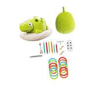 JISADER 3 en 1, lanceur de fusée, jouet de jardin, anneaux de lancer interactifs, jeu de saut pour fête d'anniversaire en plein air