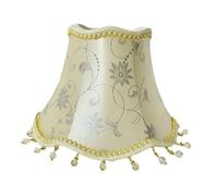 JISADER Abat-Jour européen Vintage, Abat-Jour Suspendu, décoratif E27 avec Glands, Abat-Jour en Tissu pour Lampes de Table, café et Bureau