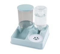 JISADER Adoprothérapeute et Distributeur d'eau pour Animaux de Compagnie pour Un Petit Chien Moyen intégré de mangeoire pour Animaux de Compagnie Facile à, Vert