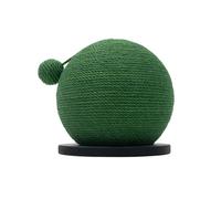 JISADER Balle rotative à gratter pour Chat, Balle d'attrape-Chat en sisal, Jouet interactif pour Animaux de Compagnie, Jouet à gratter en Bois pour Chaton,