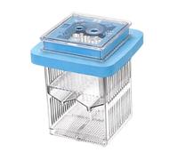 JISADER Boîte d'éleveur de Poisson Box Aquarium Hatchery Cadre Transparent Grande capacité d'acclimatation du boîtier de pêche séparateur pour Les Poissons, Bleu