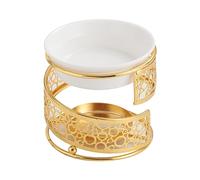 JISADER Bruleur Bougie, Diffuseur d'Huiles Essentielle, Brûleur Fondant Cire Parfumée, Lampe à Parfum, Brûleur Tartelette avec Porte-Bougie, Aromathérapie pour Décoration Maison, Méditation