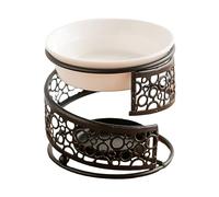 JISADER Bruleur Bougie, Diffuseur d'Huiles Essentielle, Brûleur Fondant Cire Parfumée, Lampe à Parfum, Brûleur Tartelette avec Porte-Bougie, Aromathérapie pour Décoration Maison, Méditation
