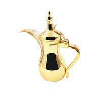 JISADER Cafetière arabe chauffe-café Dallahs théière Vintage en acier inoxydable cafetière pour les rassemblements de l'aïd al- fête du Festival, 700 ml