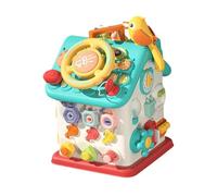 JISADER Cube D'activité de Jeu Interactif pour Bébé, Planche Occupée pour Enfants de 2, 3 et 4 Ans, Cadeau pour Bébé