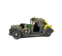 JISADER Décoration d'aquarium en résine, épave Automatique, Cache d'aquarium, Grotte, abri de Paysage de Maison, de Poissons pour, Voiture