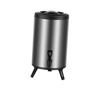 JISADER Distributeur de Boissons Isotherme, Baril isolé, Distributeur de thé, Distributeur de Lait, pour Stands d'événements, fêtes commerciales en Plein air, 10l
