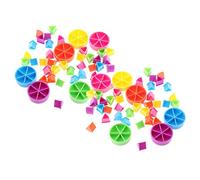 JISADER Ensemble de 84 Pièces de Construction pour Mathématiques Avancées, Multicolore, 84 pièces