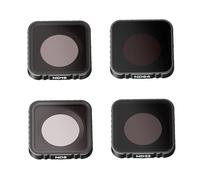JISADER Ensemble de filtres ND 4 pièces Revêtement en verre optique ND32 ND16 ND64 ND8 Accessoires de filtre à lentille polarisée pour fournitures de filtres, ND8 16 32 64