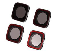JISADER Ensemble de filtres ND 4 pièces Revêtement en verre optique ND32 ND16 ND64 ND8 Accessoires de filtre à lentille polarisée pour fournitures de filtres, Pro ND8 16 32 64