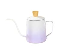 JISADER Espresso Verser sur Le café Kettle 350 ML Hand Drip Coffee Pot Robuste à thé Polyvalent, Dégradé Violet
