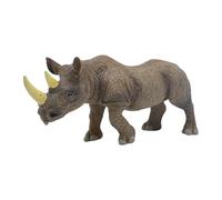 JISADER Figurines d'animaux Jouets pour enfants Modèle animal Cadeaux de fête Décoration de bureau Simulation préscolaire Ensemble de jeu d'animaux Figurine, Rhinocéros noir