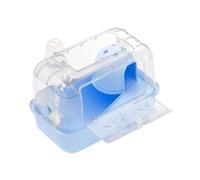 JISADER Habitat de Cage de Hamster, Transparent avec Manche, Exercice Jouant la Maison pour Le Lapin, Les cochons d'Inde, Les Souris, Les Petits Animaux, Le, Bleu