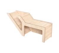 JISADER Hamster House and Habitat Small Pet Castle Home Cage Cage Toy, Wood, Small Animal Hideout Hut Play Toy pour Chinchilla Rat, Rectangle