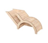 JISADER Hamster House and Habitat Small Pet Castle Home Cage Cage Toy, Wood, Small Animal Hideout Hut Play Toy pour Chinchilla Rat, Cambre