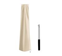 JISADER Housse de Parasol de Patio, Housses de parasols d'extérieur, imperméables, Housses de Parasol de marché avec Fermeture éclair, Beige 240cm