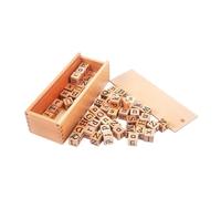 JISADER Jeu de Lettres En Bois pour Enfants, Activités D'apprentissage de L'alphabet et de L'orthographe