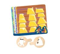 JISADER Jeu de société de police et de voleur, jeu de puzzle de bureau, fournitures éducatives de renseignement jouet logique pour les enfants 3 ans et plus