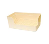 JISADER Litter de Lapin pour Cage Couade Litter de lit de Petit Animal Potty Train Pet Pet Toilet pour Chinchillas Rats, Blanc