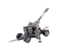 JISADER Modèle de réservoir en alliage 1/35, modèle de voiture à collectionner, décoration de bureau, modèle de réservoir lourd antiaérien à Double baril pour