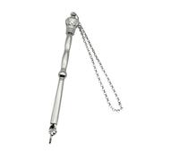 JISADER Outil de lecture de la Bible, pointeur Yad Torah, pointeur de doigt Portable, pointeur de la Bible, pointeur à main pour cheminée, Bar juif Mitzvah, Tête de couronne en argent