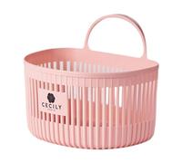 JISADER Panier Mural Suspendu, Panier Organisateur de légumes au Gingembre et à l'ail pour shampoing, Savon, Rose L