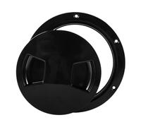 JISADER Plaques de Pont de Trappe de Bateau pour Bateau, Plaque de Pont d'inspection Marine Ronde pour Camping-Car, 5 Pouces Noir