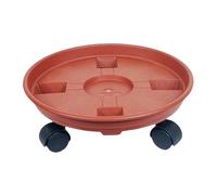 JISADER Porte Plante a roulettes, Support Roulant Plantes, Chariot de Plantes à 360 Degrés, Support de Pot de Fleur pour Intérieur à Extérieur, Plante, Pied de Parasol, Poubelle, 30CM