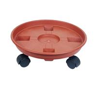 JISADER Porte Plante a roulettes, Support Roulant Plantes, Chariot de Plantes à 360 Degrés, Support de Pot de Fleur pour Intérieur à Extérieur, Plante, Pied de Parasol, Poubelle, 40CM