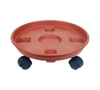 JISADER Porte Plante a roulettes, Support Roulant Plantes, Chariot de Plantes à 360 Degrés, Support de Pot de Fleur pour Intérieur à Extérieur, Plante, Pied de Parasol, Poubelle, 36CM