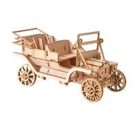 JISADER Puzzle de Voiture Classique En Bois 3D, Modèle de Voiture Rétro, Construction à Auto-assemblage, Jouets, Modèle Mécanique En Bois pour Cadeaux Uniques
