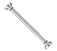 JISADER Tringle à vêtements réglable sans perçage - Extensible - En acier inoxydable - Pour douche, balcon, salle de bain - 70 cm - 110 cm