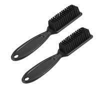 Jisapmzu Barber Shop Skin Fade Vintage Oil Fade Lot de 2 brosses de nettoyage en forme de tête