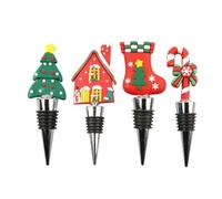 Jisapmzu Bouchons à vin de Noël Série de Bouchons à vin Bar Décoration de fête Forme d'arbre de Noël Bouchons de vin frais Bouchons de champagne Bar