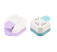 Jisapmzu Lot de 2 emporte-pièces 3 en 1 - Poinçonneuse d'angle - Coupe-coins - Pour bricolage de cartes photo et de visite -