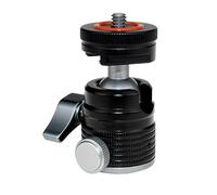 Jisapmzu Mini tête sphérique avec fixation à vis universelle 1/4 pour appareils photo reflex numériques, monopode, lumière de remplissage, , facile à utiliser