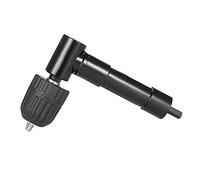Jisapmzu Perceuse électrique à angle droit à 90 degrés - Mandrin à trois mors - Perceuse à percussion d'angle - Adaptateur de rallonge en plastique