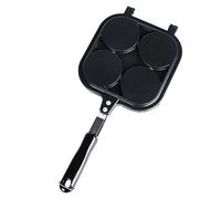 Jisapmzu Poêle à crêpes double face, poêle à crêpes, poêle à crêpes, anti-adhésive, machine à crêpes animales, mini poêle à crêpes