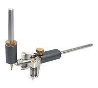 Jisapmzu Règle de ligne droite à double usage - Stylo de dessin de ligne parallèle - Alliage d'aluminium - Déplaçable - Argenté