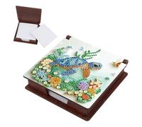 JISHSHAY Diamond Painting Boîte à Notes Tortue de Mer Peinture Diamant Painting Diamond Art Boîte de Rangement Animaux Broderie Diamant Point de Croix Bricolage Note Box, avec 160 Feuilles de Papier