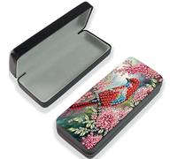JISHSHAY Diamond Painting Etui Lunette Oiseaux Diamant Painting Boite a Lunette Fleur Peinture au Diamant Glasses Case Bricolage Adulte Kit Broderie Point de Croix Puzzle Adulte Sunglasses Case